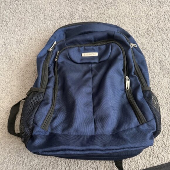 Samsonite Blue Adult Backpack - Picture 1 of 4